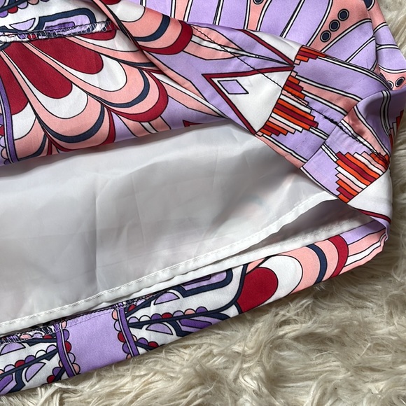 London Style High Waisted print dress Size 8 - Picture 7 of 8